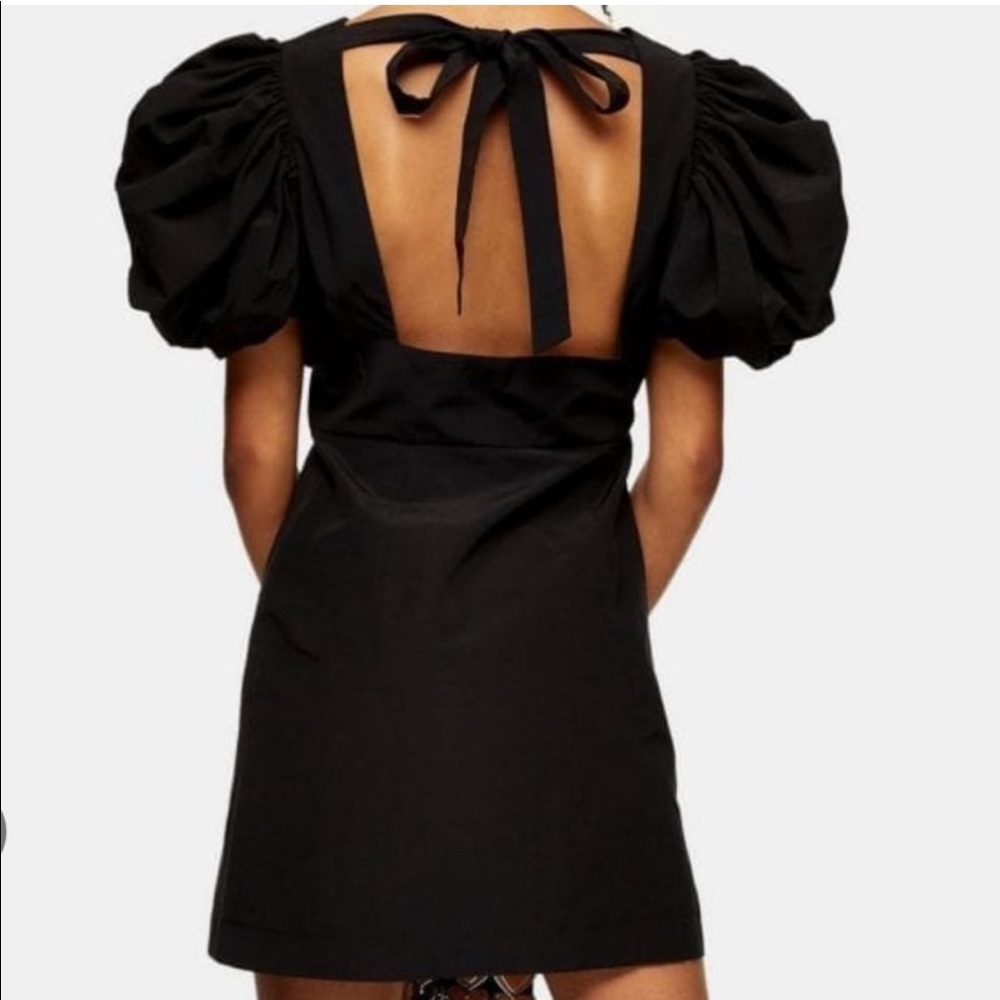 black mini dress